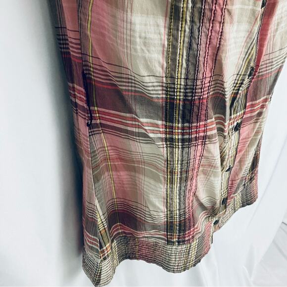 FANG Plaid Tunic Size Large - Picture 6 of 11